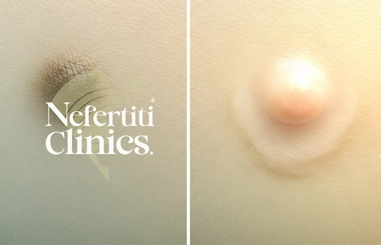 إزالة الشامات والزوائد الجلدية بالليزر في عيادات نفرتيتي