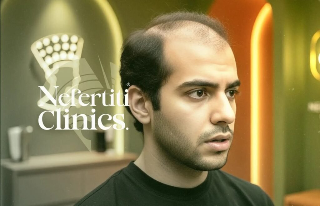 علاج تساقط الشعر الوراثي عند الرجال في عيادات نفرتيتي